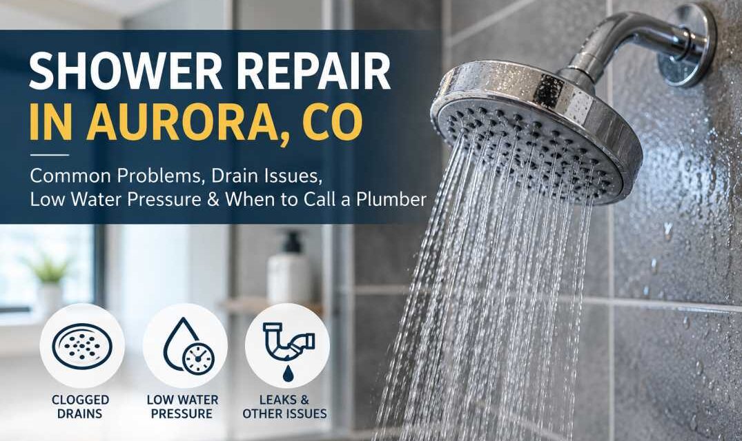 Shower Won’t Drain or Low Pressure? Shower Repair in Aurora, CO